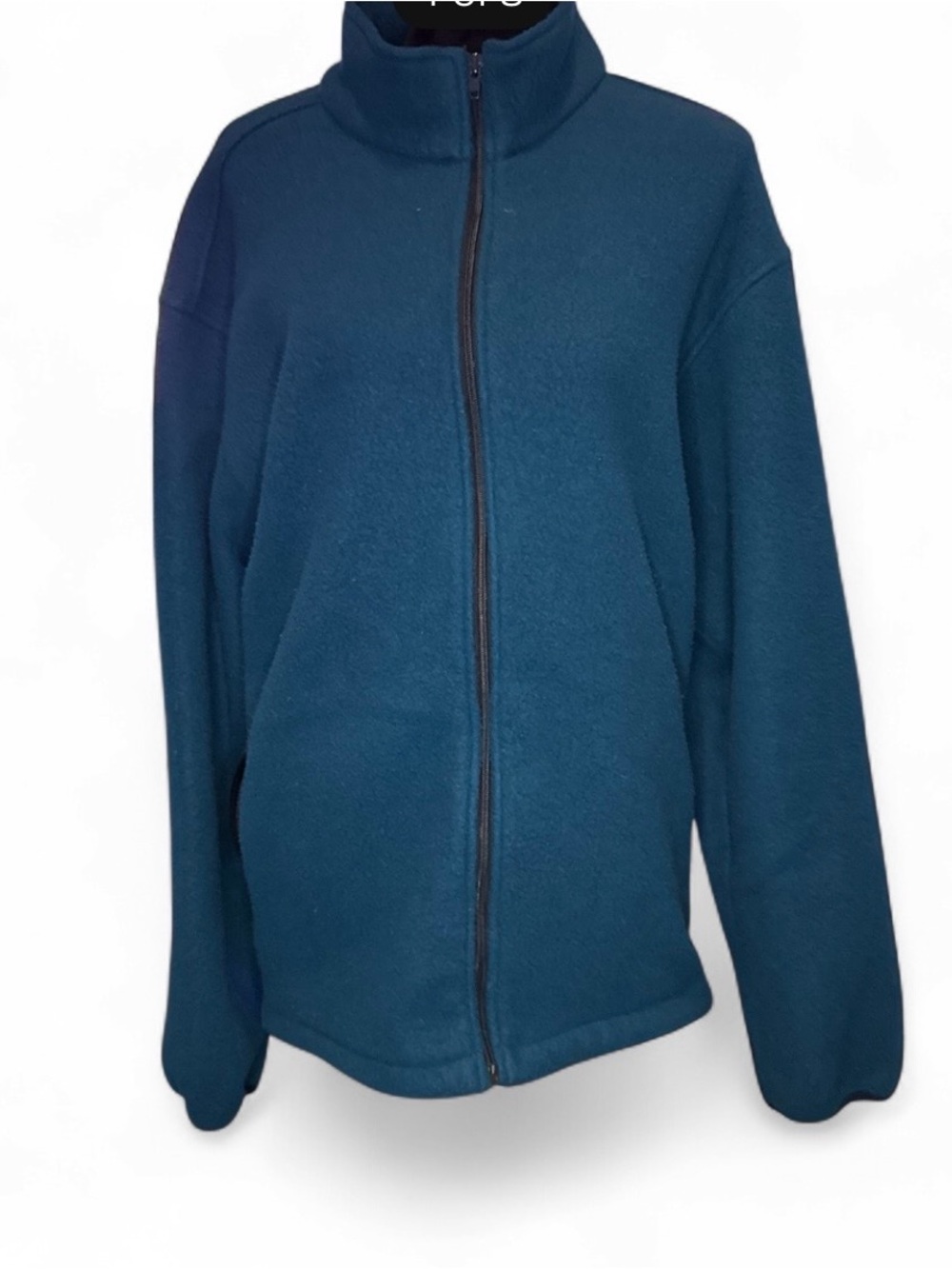 Full-Zip Lightweight Jacket in Deep Teal